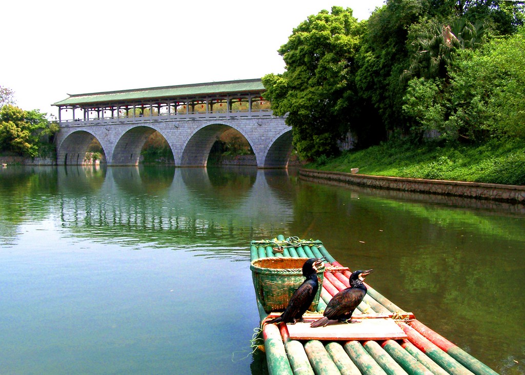 桂林七星公园花桥图片